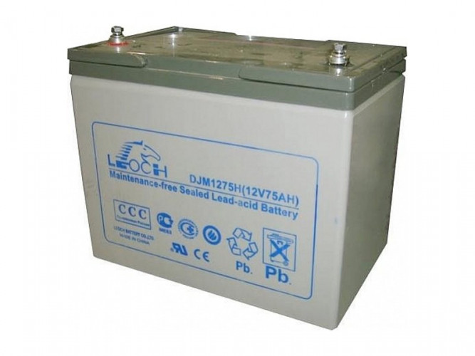 Аккумулятор Leoch DJM1275H (12 В, 75 Ач) в Санкт-Петербурге