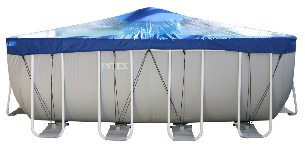 Тент для прямоугольного бассейна Intex/Bestway с надувной подушкой "Фиеста" в Санкт-Петербурге