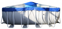 Тент для прямоугольного бассейна Intex/Bestway с надувной подушкой "Фиеста" в Санкт-Петербурге