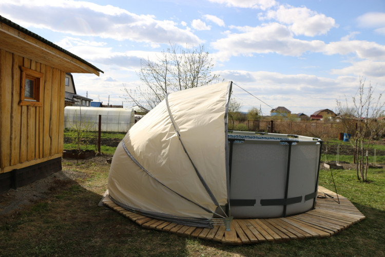 Купол-тент для бассейнов "Фиеста" КОМБИ в Санкт-Петербурге