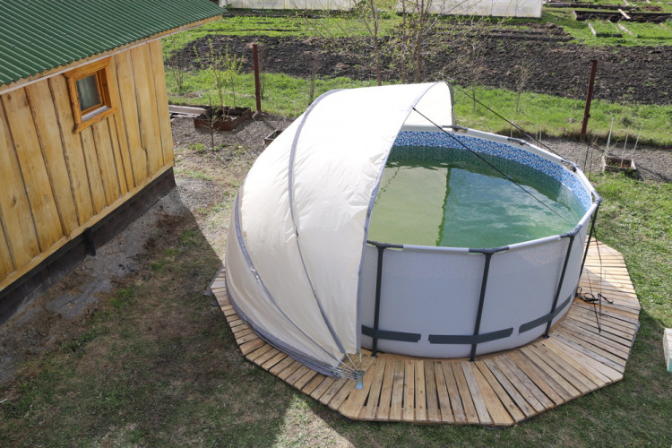 Купол-тент для бассейнов "Фиеста" КОМБИ в Санкт-Петербурге