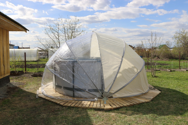 Купол-тент для бассейнов "Фиеста" КОМБИ в Санкт-Петербурге