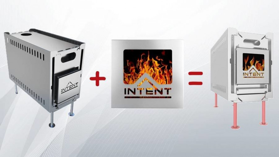 Стеклянная дверца для печи Intent в Санкт-Петербурге
