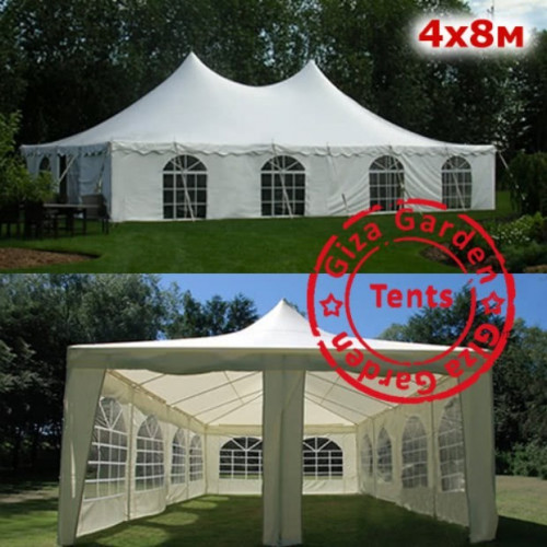 Шатер Пагода Giza Garden 4 х 8 м белый в Санкт-Петербурге