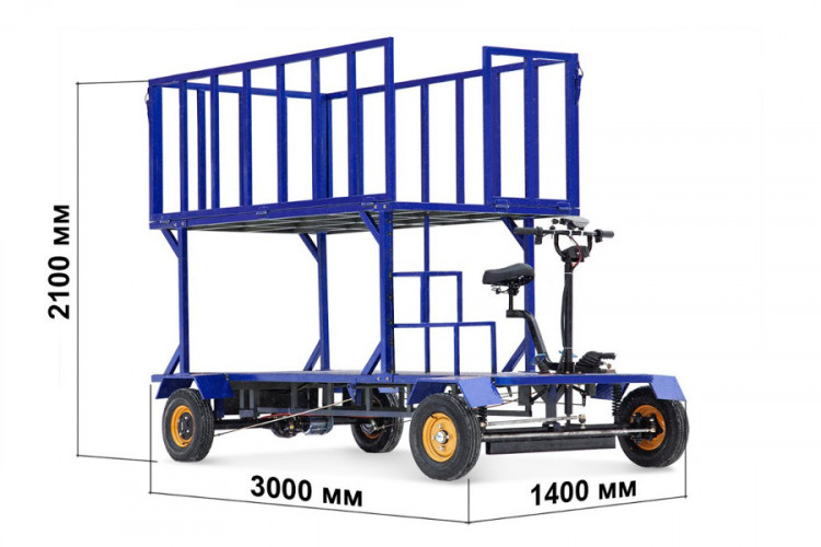 Грузовая электрическая тележка RuTrike ПАЛИСАД ЯРУС в Санкт-Петербурге