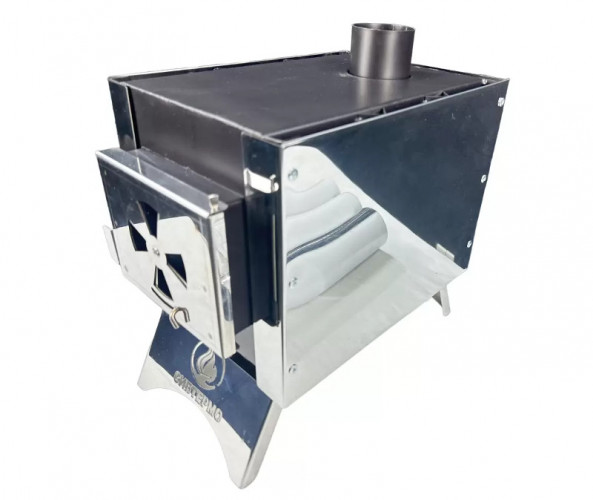 Печь дровяная Сибирка малая из нержавейки в Санкт-Петербурге