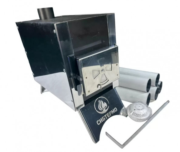 Печь дровяная Сибирка малая из нержавейки в Санкт-Петербурге