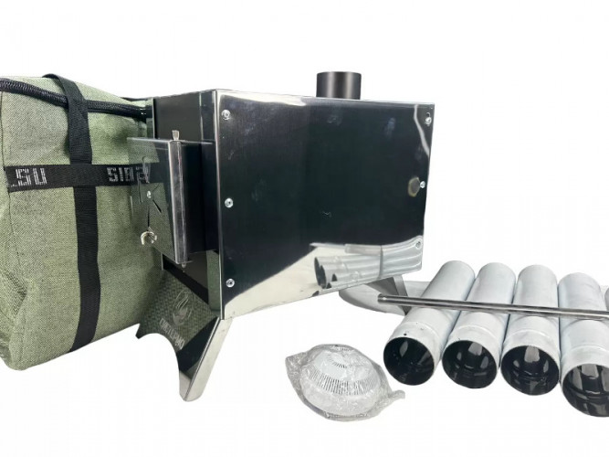 Печь дровяная Сибирка средняя из нержавейки в Санкт-Петербурге