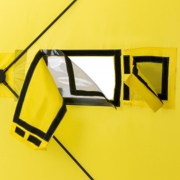 Палатка для рыбалки Helios Куб 1,5х1,5 желто/серый в Санкт-Петербурге