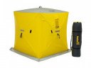 Палатка для рыбалки Helios утепл.Куб 1,5х1,5 желтый/серый в Санкт-Петербурге