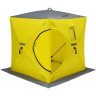 Палатка для рыбалки Helios Куб 1,8х1,8 желтый/серый в Санкт-Петербурге