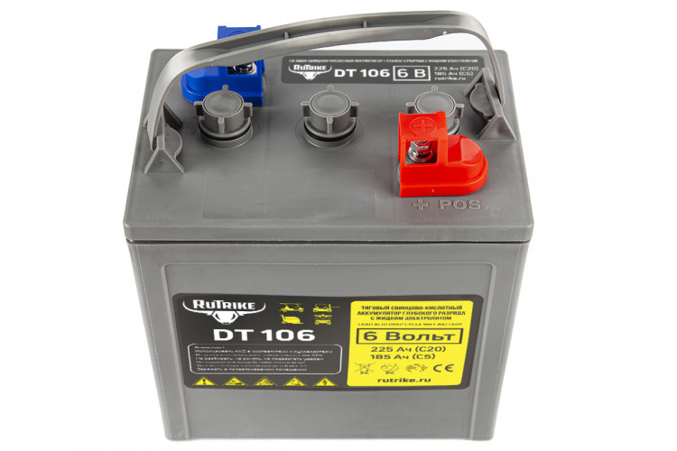Тяговый аккумулятор RuTrike WET DT106 (T-105) 6V155A/H C3 в Санкт-Петербурге