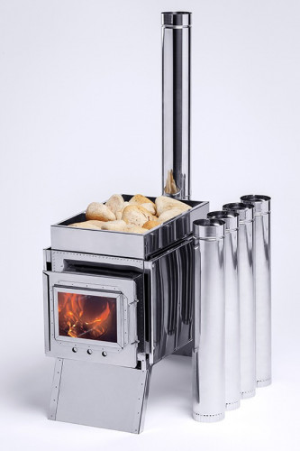 Печь-камин Инвент большая в Санкт-Петербурге