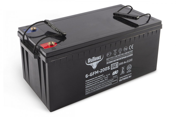 Тяговый гелевый аккумулятор RuTrike 6-GFM-200 (12V200A/H C20) в Санкт-Петербурге