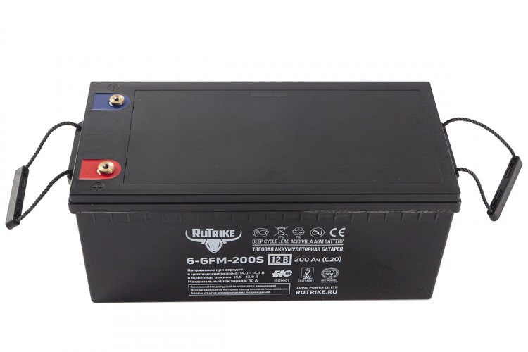 Тяговый гелевый аккумулятор RuTrike 6-GFM-200 (12V200A/H C20) в Санкт-Петербурге
