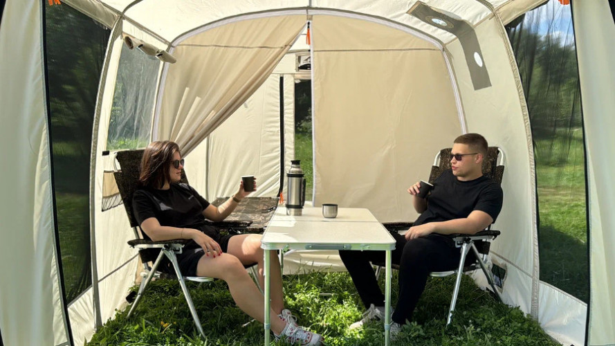 Шатер - Мобильная баня-палатка Морж Shelter XL в Санкт-Петербурге