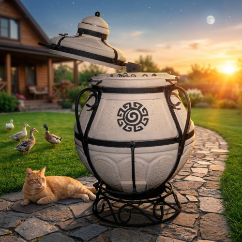 Тандыр Аладдин Mini с поворотно-откидной крышкой в Санкт-Петербурге