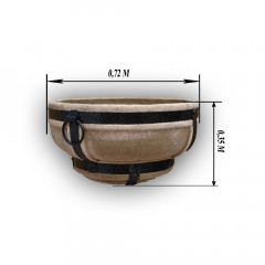 Очаг для костра большой Подсолнух