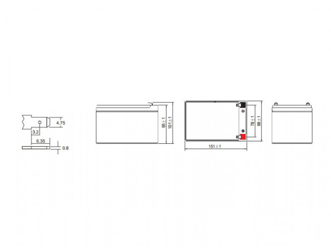 Аккумулятор Leoch DJW 12-12 (12 В, 12 Ач) в Санкт-Петербурге