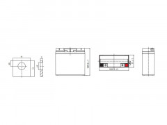 Аккумулятор Leoch DJW 12-18 (12 В, 18 Ач) Аккумулятор Leoch DJW 12-18 (12 В, 18 Ач)