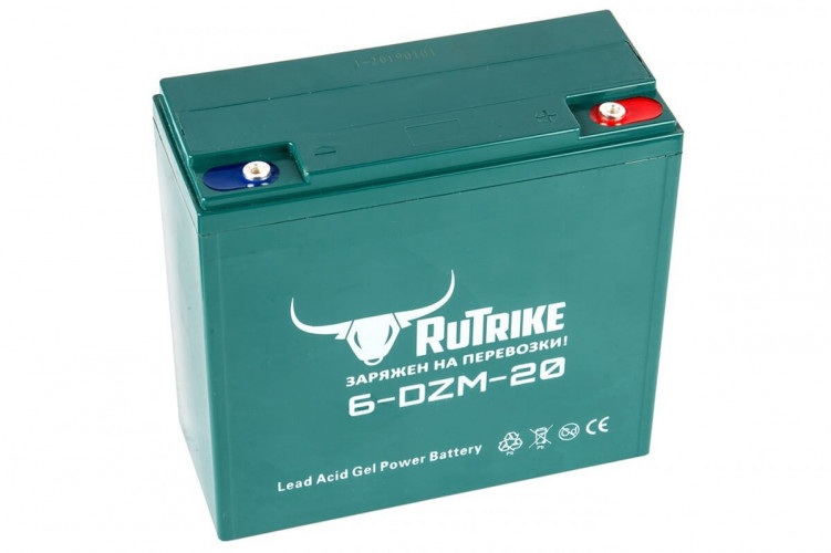 Тяговый гелевый аккумулятор RuTrike 6-DZF-20 (12V20A/H C2) в Санкт-Петербурге