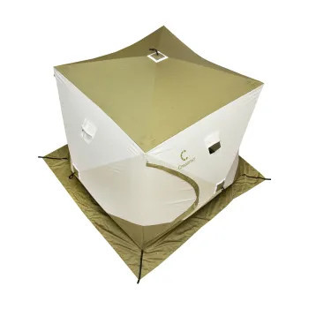 Палатка зимняя куб СЛЕДОПЫТ Premium 2.1x2.1 в Санкт-Петербурге
