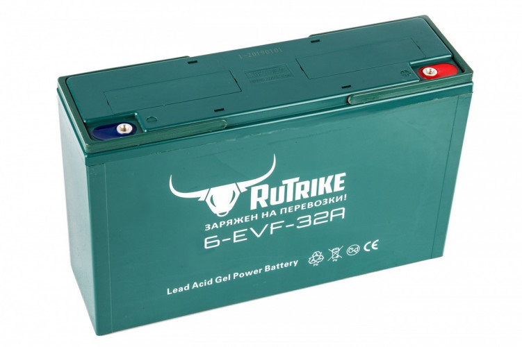 Тяговый гелевый аккумулятор RuTrike 6-EVF-32 (12V32A/H C3) в Санкт-Петербурге