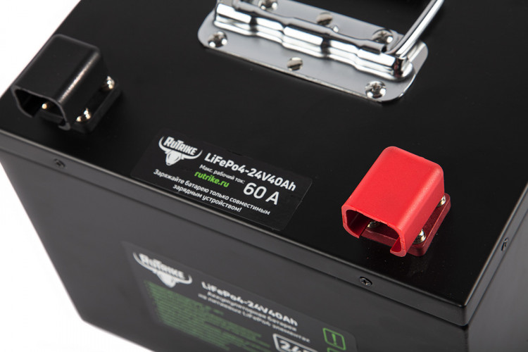 Тяговый железо-фосфатный аккумулятор RuTrike LiFePO4 24V40Ah (60A) в Санкт-Петербурге