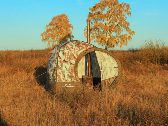 Мобильная баня ТЕРМА-10 с 1 окном (походная) в Санкт-Петербурге
