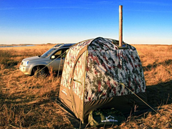 Мобильная баня ТЕРМА-10 с 1 окном (походная) в Санкт-Петербурге