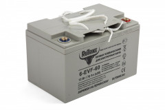 Тяговый гелевый аккумулятор RuTrike 6-EVF-60A (12V60A/H C3)