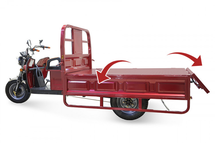 Грузовой электрический трицикл Rutrike D4 1800 60V1500W в Санкт-Петербурге