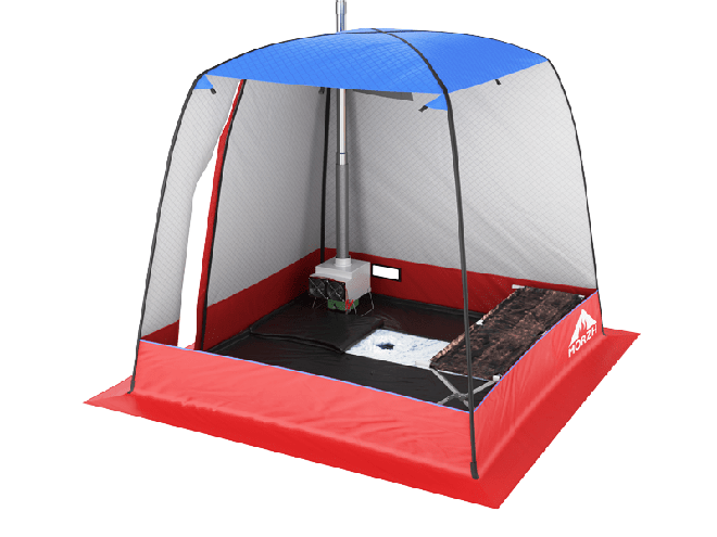 Мобильная баня-палатка МОРЖ (Черный) в Санкт-Петербурге