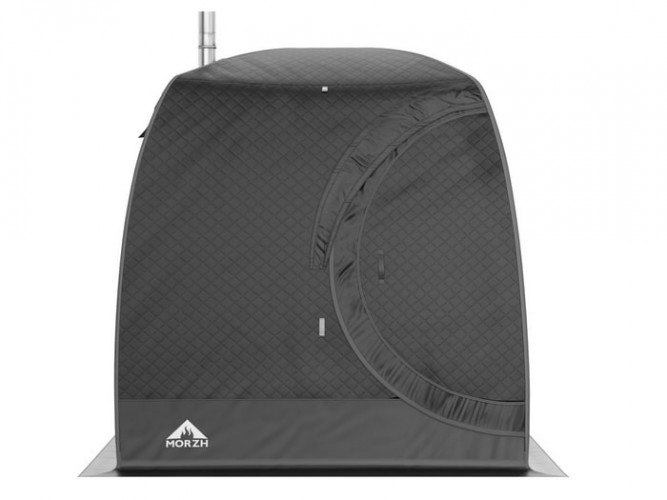 Мобильная баня-палатка МОРЖ LUX черный в Санкт-Петербурге